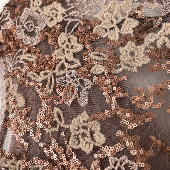 NWT Size 12 Alex Evenings Sequin Embroidered Trumpet Gown - Picture 4 of 5